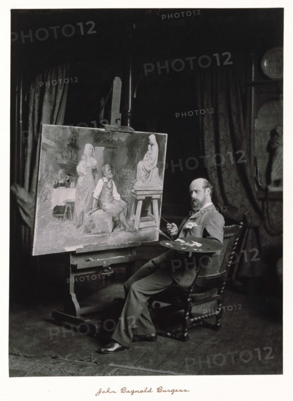 John Bagnold Burgess, RA, c1889-1891. Creator: Ralph W Robinson.