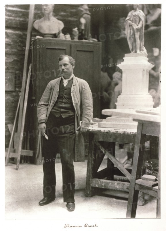 Sir Thomas Brock, RA, c1889-1891. Creator: Ralph W Robinson.