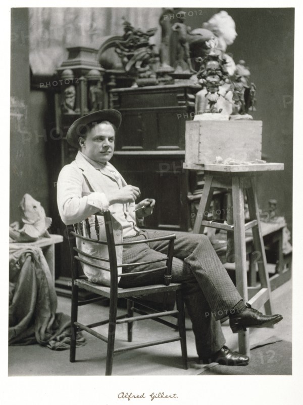 Sir Alfred Gilbert, RA, c1889-1891. Creator: Ralph W Robinson.