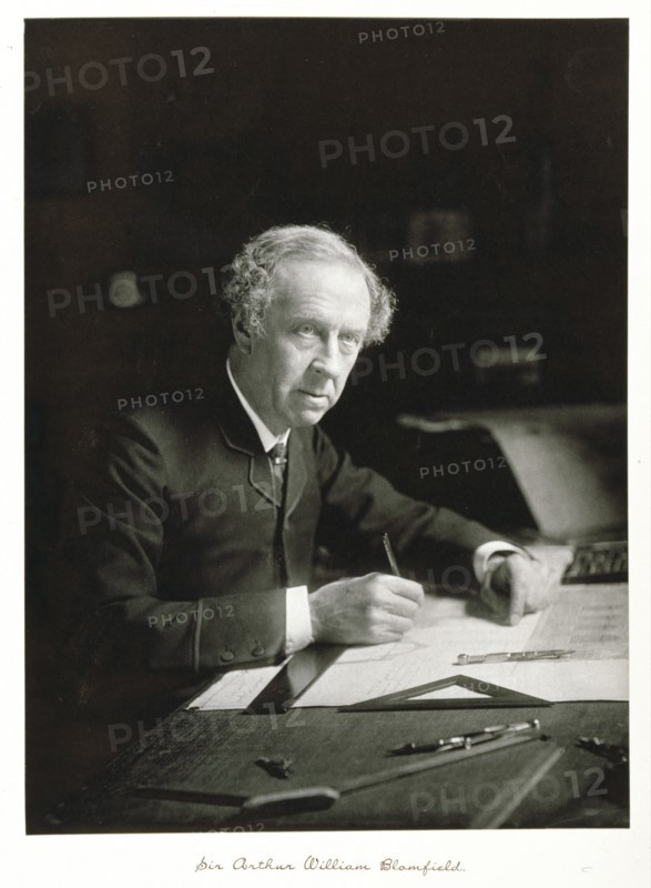 Sir Athur W. Blomfield, ARA, c1889-1891. Creator: Ralph W Robinson.