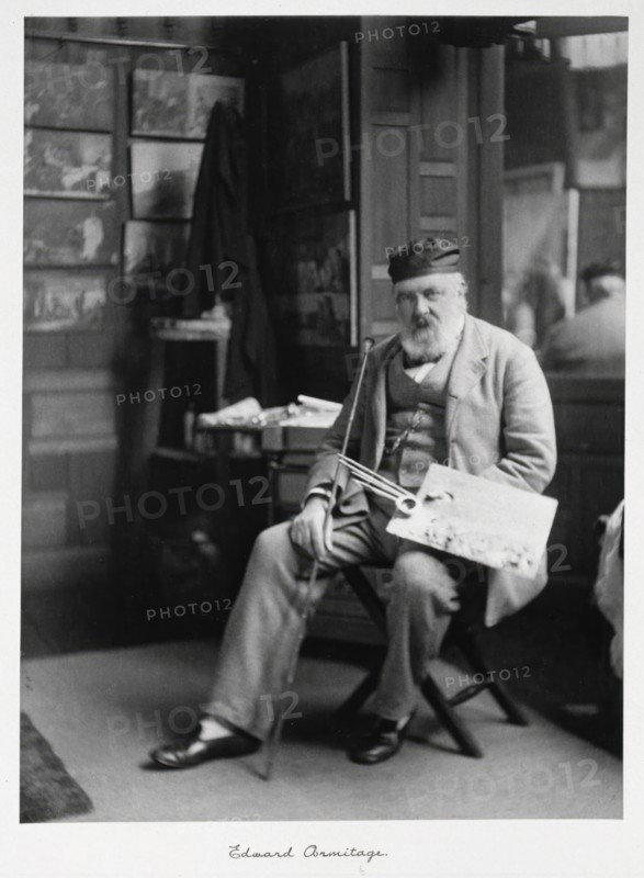 Edward Armitage, RA, c1889-1891. Creator: Ralph W Robinson.