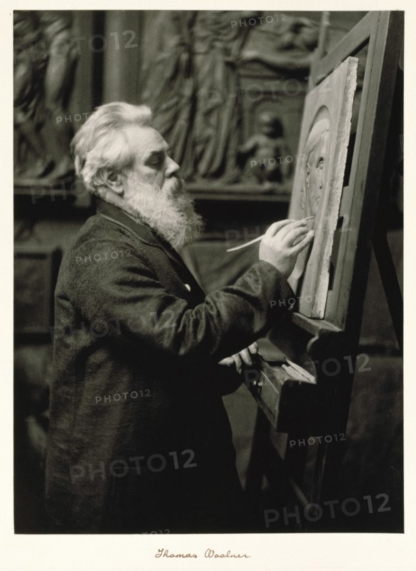 Thomas Woolner, RA, c1889-1891. Creator: Ralph W Robinson.