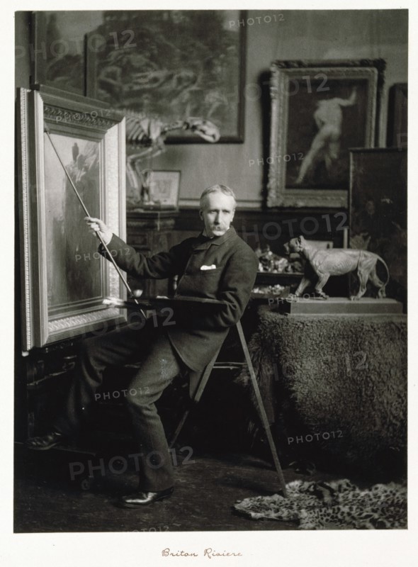 Briton Riviere, RA, c1889-1891. Creator: Ralph W Robinson.