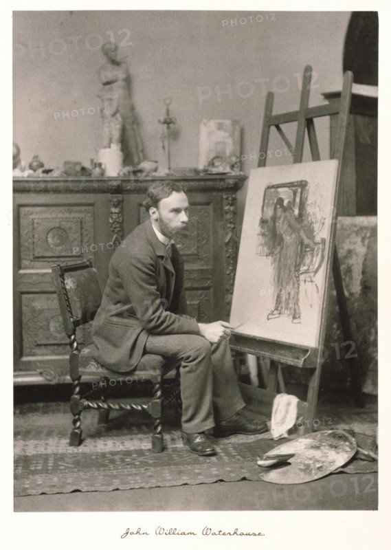 John William Waterhouse, RA, c1889-1891. Creator: Ralph W Robinson.