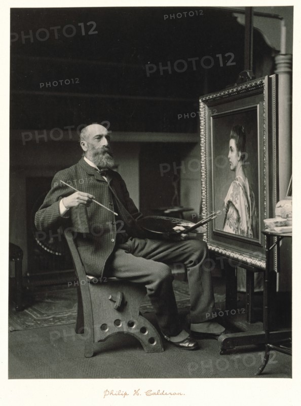 Philip Hermogenes Calderon, RA, c1889-1891. Creator: Ralph W Robinson.