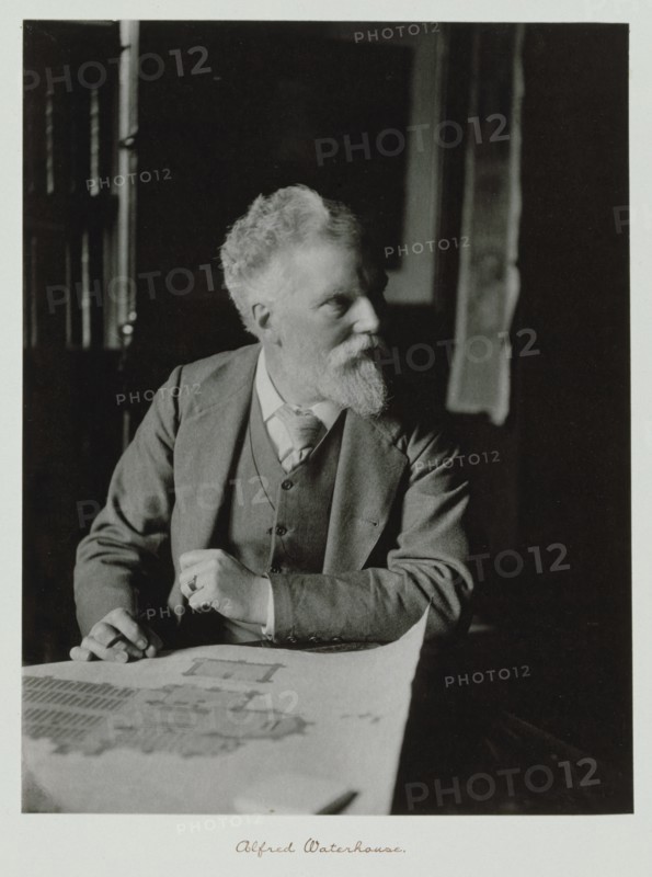 Alfred Waterhouse, RA, c1889-1891. Creator: Ralph W Robinson.