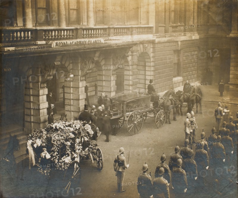 Funeral of Lord Leighton, PRA, February 1896. Creator: Symmons & Thiele.