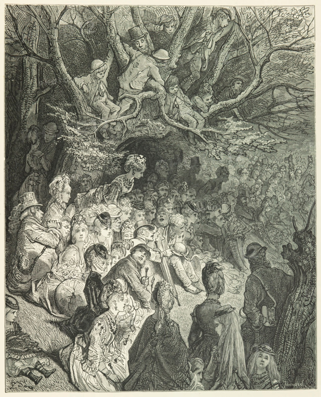 The River Bank - Under the trees, 1872.  Creator: Paul Jonnard.