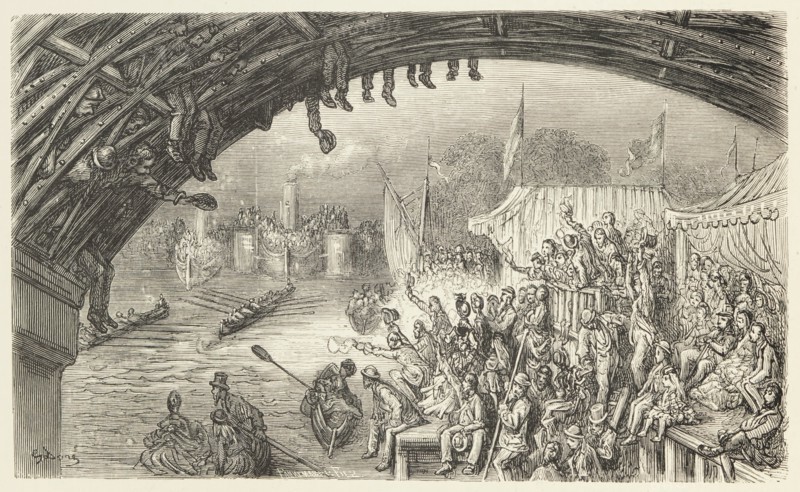 Barnes Bridge, 1872.  Creator: Stéphane Pannemaker.