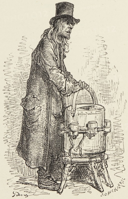 Lemonade Vendor, 1872.  Creator: Jean Gauchard.