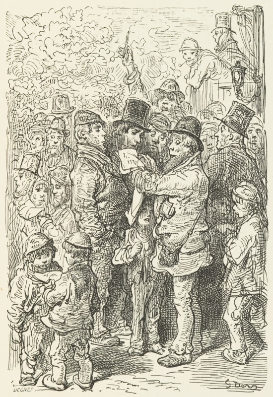 Outside the Rings, 1872.  Creator: Jules Degreef.