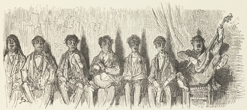 The Christy Minstrels, 1872.  Creator: Henri Theophile Hildibrand.