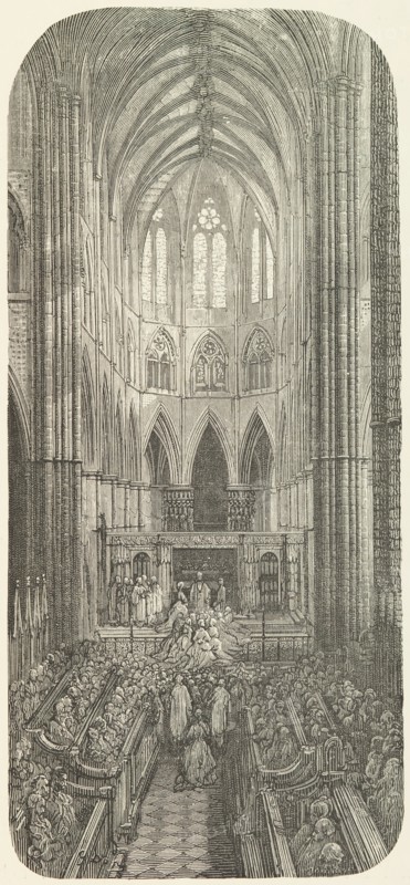 A Wedding at the Abbey, 1872.  Creator: Paul Jonnard.