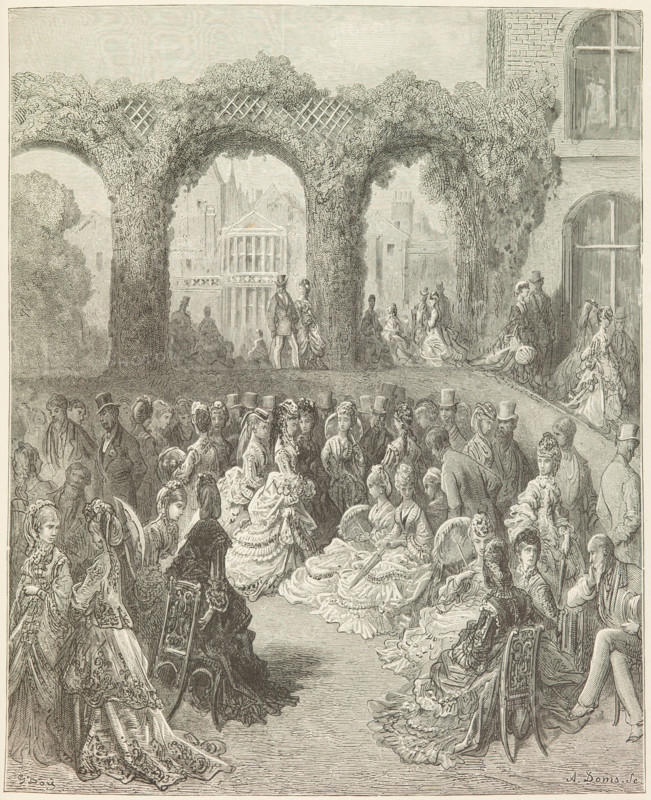 Holland House - A Garden Party, 1872.  Creator: Unknown.