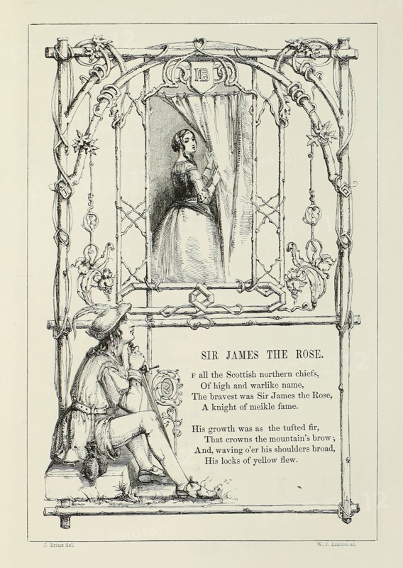 Sir James the Rose, 1844.  Creator: W. J. Linton.