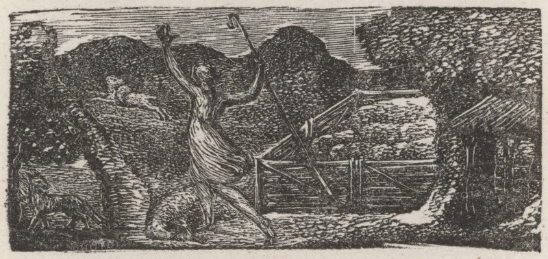 'Nor Fox, nor Wolf, nor Rat among our Sheep', 1821. Creator: William Blake.
