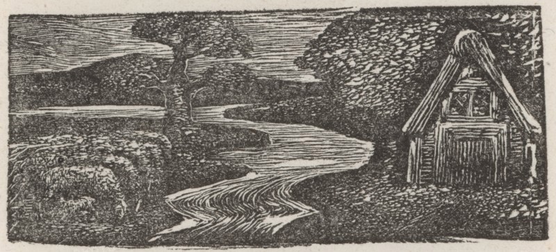 Sabrina's Silvery Flood, 1821.  Creator: William Blake.