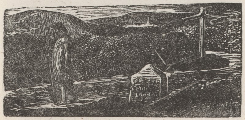 Colinet's 'Fond Desire Strange Lands to Know', 1821.  Creator: William Blake.