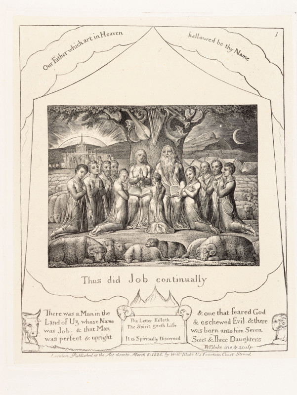 'Thus did Job continually', 1825. Creator: William Blake.