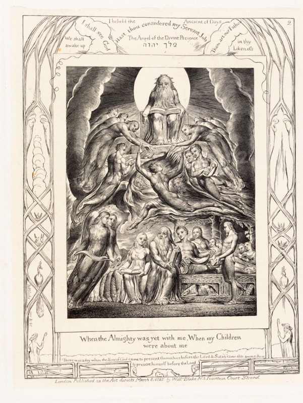 'When the Almighty was yet with me, When my Children were about me', 1825. Creator: William Blake.