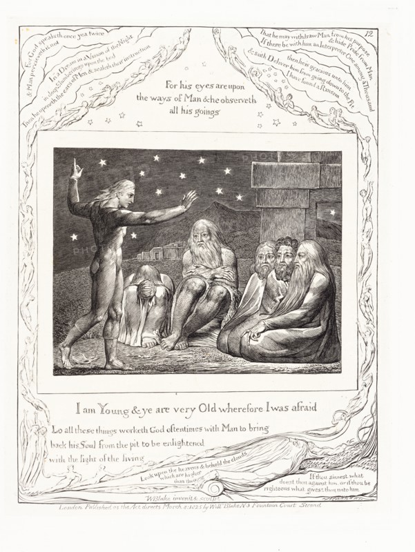 'I am Young & ye are very Old wherefore I was afraid', 1825. Creator: William Blake.