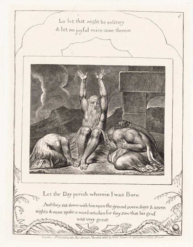 'Let the Day perish wherein I was Born', 1825.  Creator: William Blake.