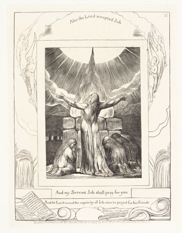 'And my Servant Job shall pray for you', 1825. Creator: William Blake.