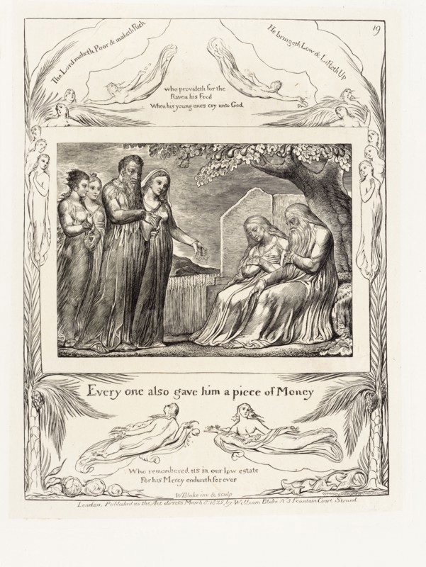 'Every one also gave him a piece of Money', 1825. Creator: William Blake.