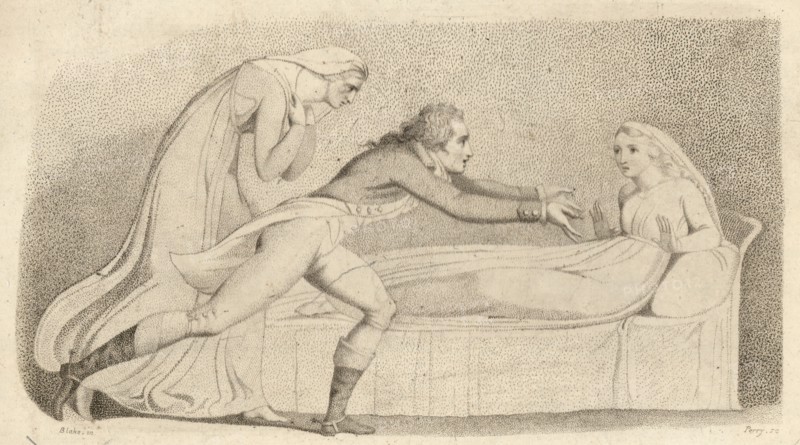 The Waking of Leonora, 1796.  Creator: Perry.