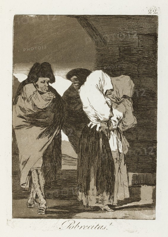Pobrecitas!; Los Caprichos, pl.22, 1799. Creator: Francisco Goya.