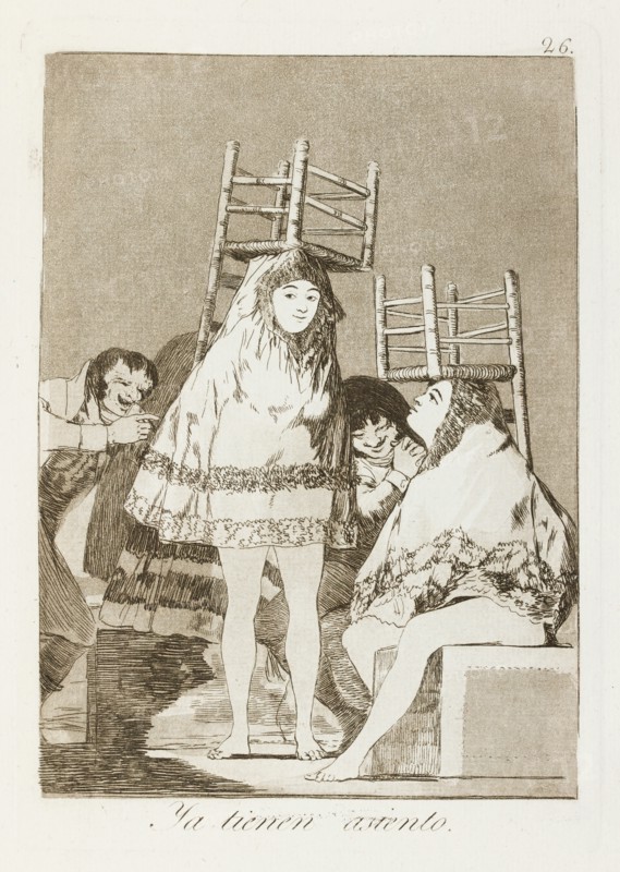 Ya tienen asiento.; Los Caprichos, pl.26, 1799. Creator: Francisco Goya.