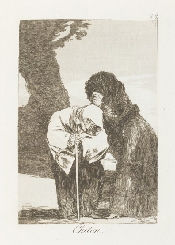 Chiton.; Los Caprichos, pl.28, 1799. Creator: Francisco Goya.