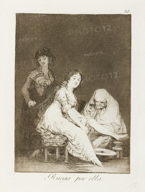 Ruega por ella.; Los Caprichos, pl.31, 1799. Creator: Francisco Goya.
