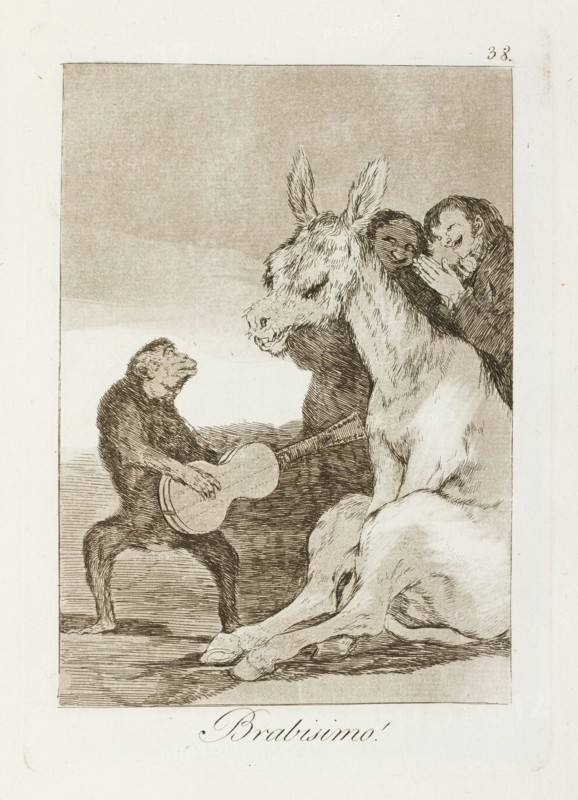 Brabisimo!; Los Caprichos, pl.31, 1799. Creator: Francisco Goya.