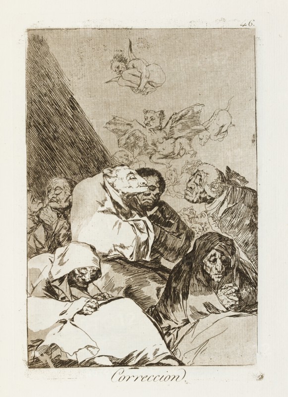 Correccion.; Los Caprichos, pl.46, 1799. Creator: Francisco Goya.