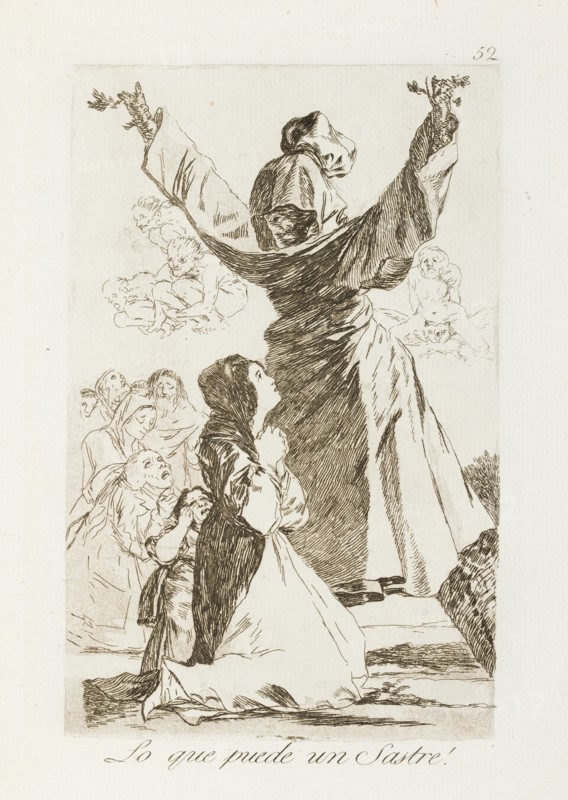 Lo que puede un Sastre!; Los Caprichos, pl.52, 1799. Creator: Francisco Goya.