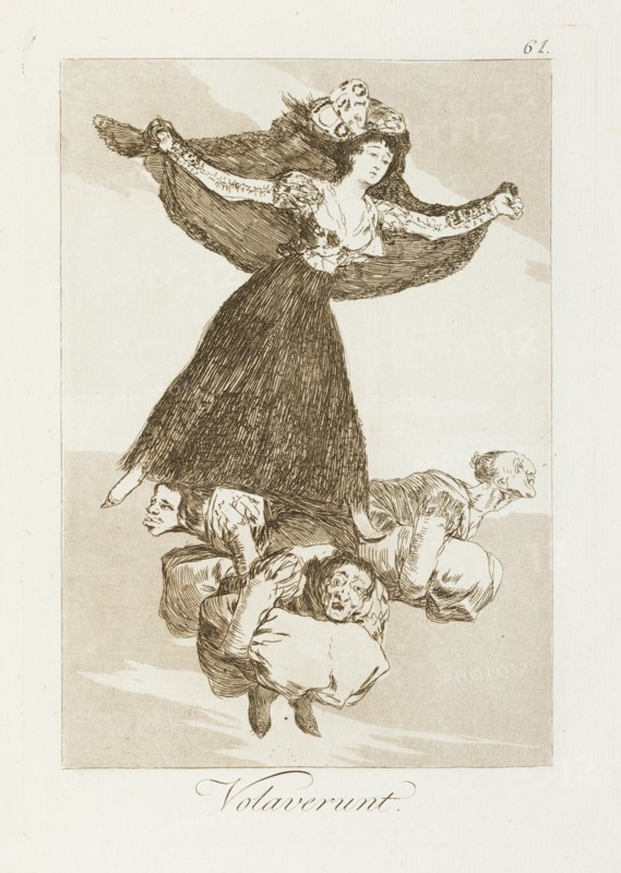 Volaverunt.; Los Caprichos, pl.61, 1799. Creator: Francisco Goya.