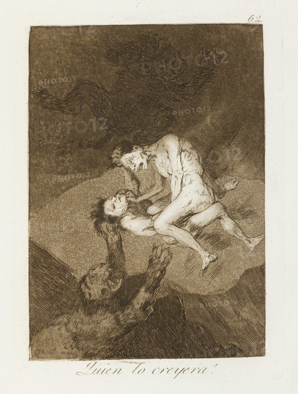 Quien lo creyera!; Los Caprichos, pl.62, 1799. Creator: Francisco Goya.