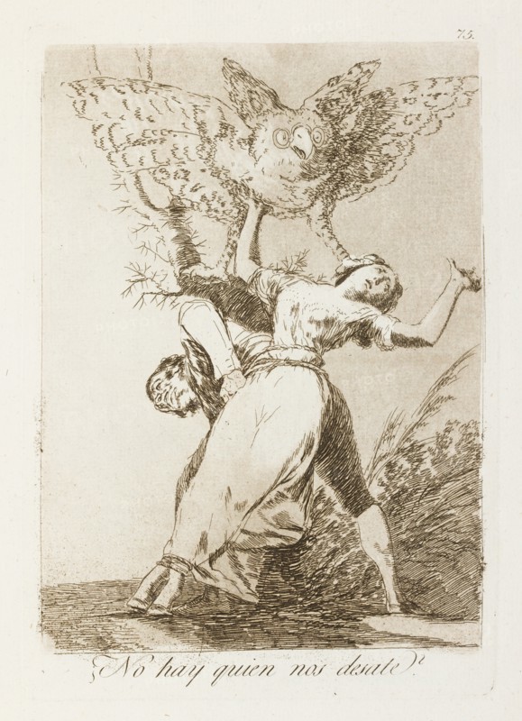¿No hay quien nos desaste?; Los Caprichos, pl.75, 1799. Creator: Francisco Goya.
