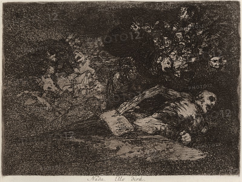 Nada. Ello dira.; Los Desastres de la Guerra, Madrid 1863, Creator: Francisco Goya.