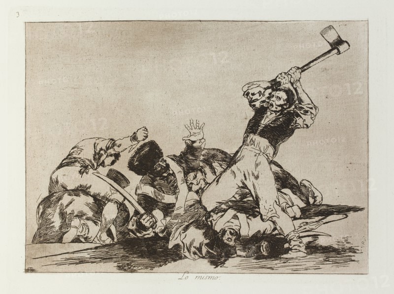 Lo mismo.; Los Desastres de la Guerra, Madrid 1863. Creator: Francisco Goya.