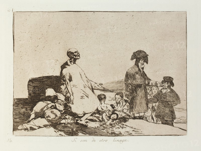 Si son de otro linage.; Los Desastres de la Guerra, Madrid 1863. Creator: Francisco Goya.