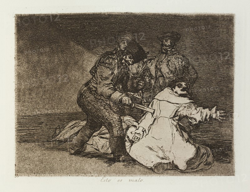 Esto es malo.; Los Desastres de la Guerra, Madrid 1863. Creator: Francisco Goya.