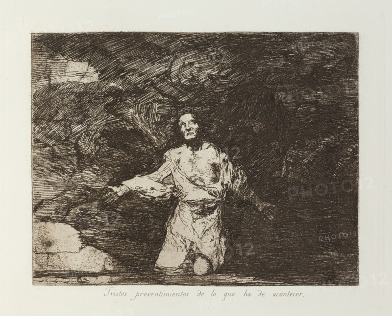Tristes presentimientos de lo que ha de acontecer.; Los Desastres de la Guerra, Madrid 1863. Creator: Francisco Goya.