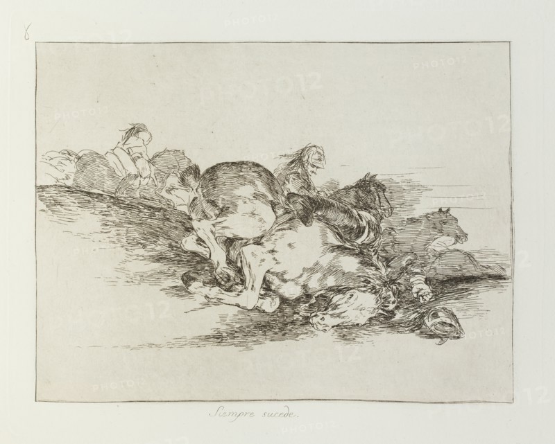 Siempre sucede.; Los Desastres de la Guerra, Madrid 1863. Creator: Francisco Goya.