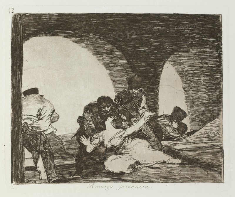 Amarga presencia.; Los Desastres de la Guerra, Madrid 1863. Creator: Francisco Goya.