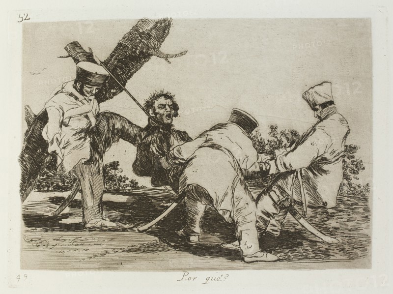 Por qué?; Los Desastres de la Guerra, Madrid 1863. Creator: Francisco Goya.
