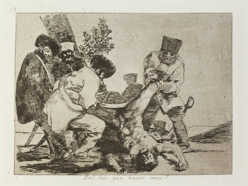 Qué hai que hacer mas?; Los Desastres de la Guerra, Madrid 1863. Creator: Francisco Goya.