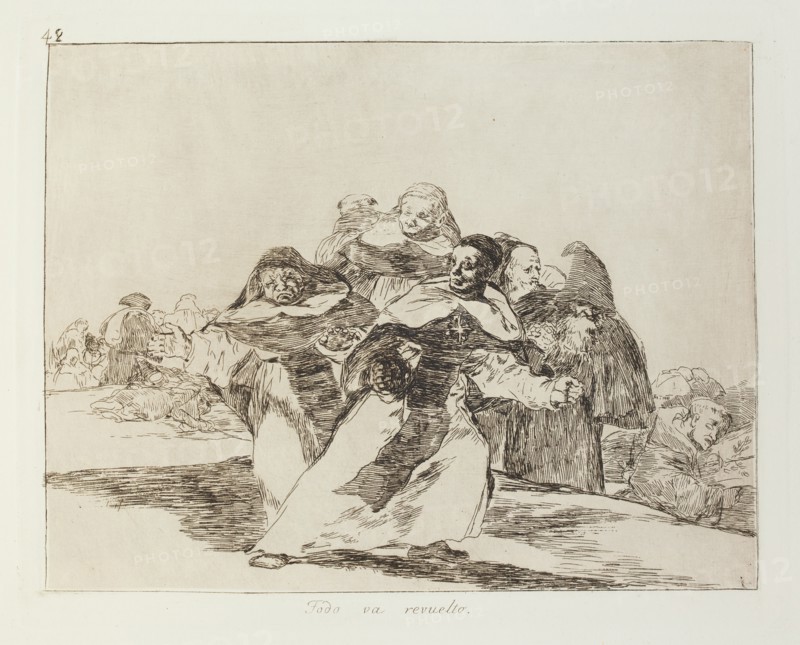 Todo va revuelto.; Los Desastres de la Guerra, Madrid 1863. Creator: Francisco Goya.