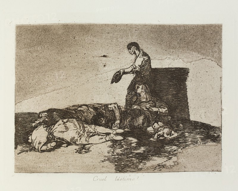 Cruel lástima!; Los Desastres de la Guerra, Madrid 1863. Creator: Francisco Goya.
